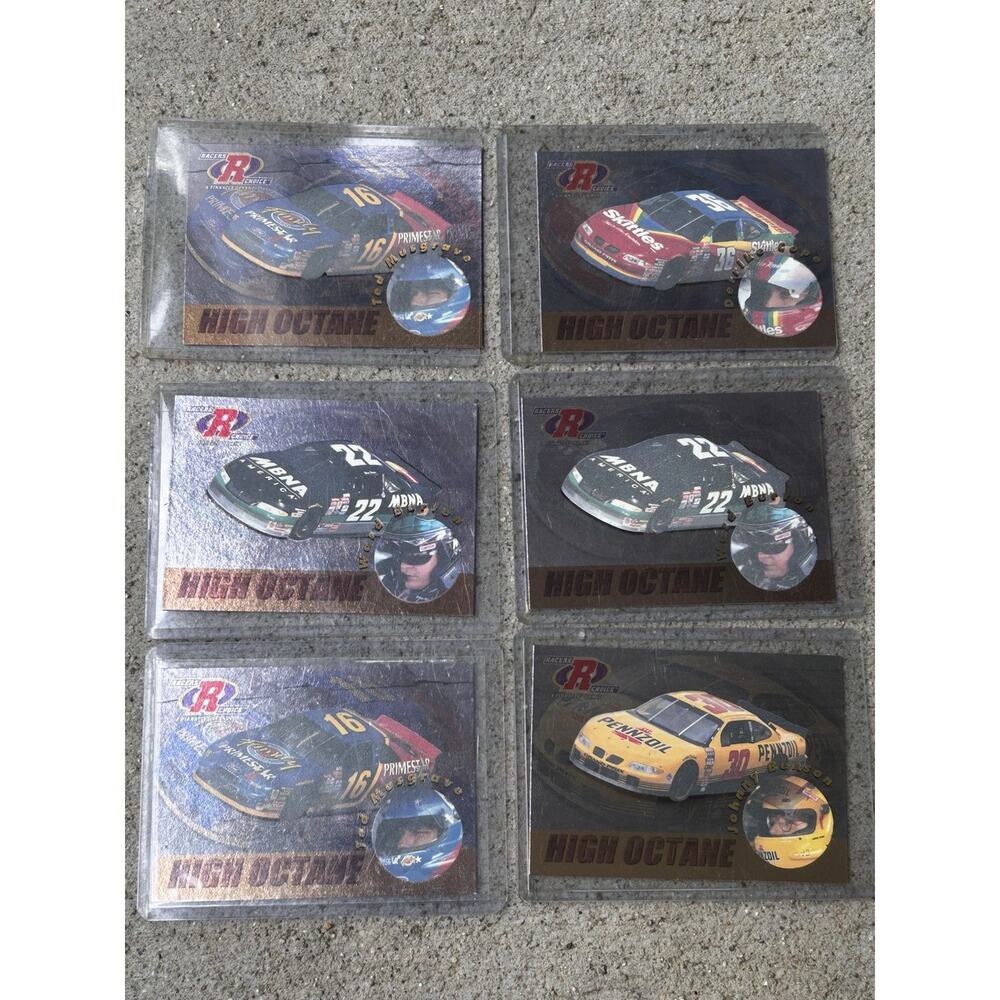 NASCAR Trading Cards Lot Of 6 Pinnacle‎ High Octane Foil 1997